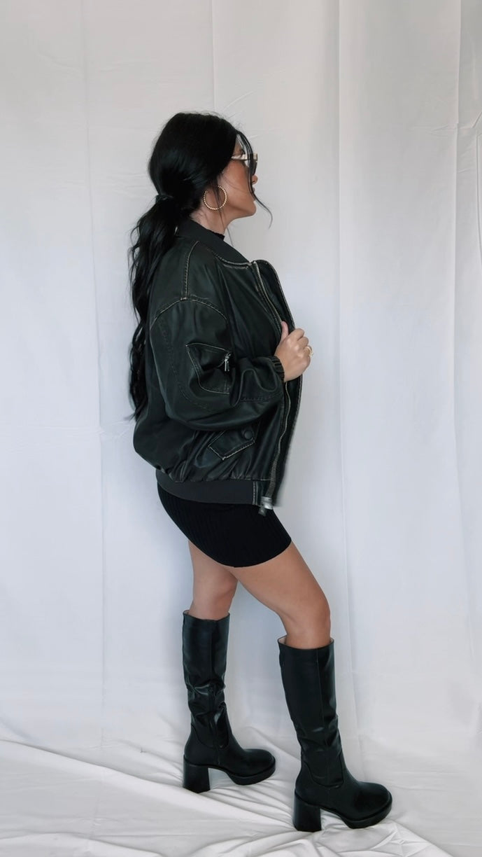 Oversized Bomber Jacket